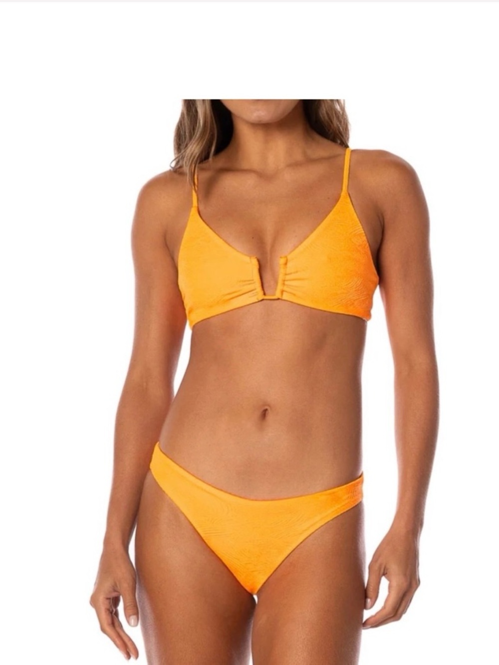 Maaji Zesty Orange Bikini Size Medium